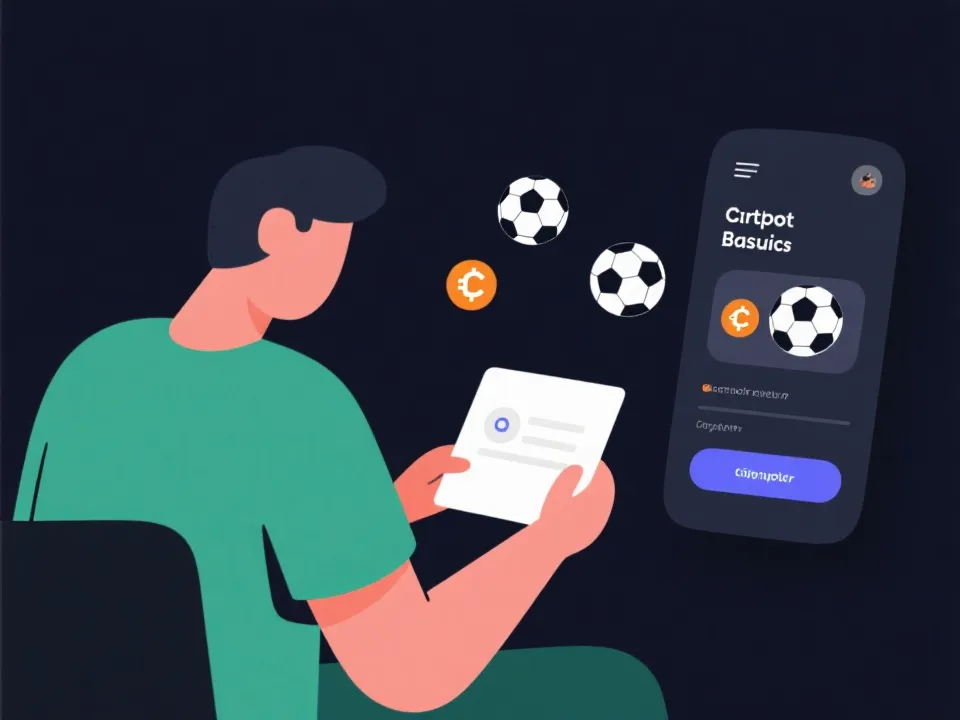 加密博彩新手学习路径插画